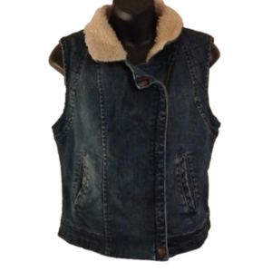 Daughter's of the Liberation medium ( Anthropologie) Sherpa look lined vest.
